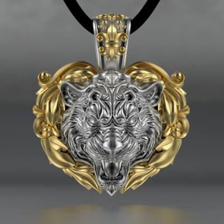 jewelery animal tiger pendant patterns 0323 stl 3dm fbx - 3d print model 3djewelrysquad 3d print model - Mito3D