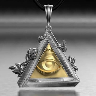 gioielleria pendente triangolo occhio massonico simbolo 0321 3d Stampa modello 3djewelrysquad 3d print model - Mito3D