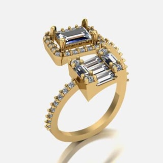 jóias anel 016 3d impressão modelo joalheria 3d print model - Mito3D