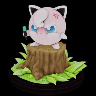 jigglypuff Pokémon wsonuchiha3d 3d print model - Mito3D