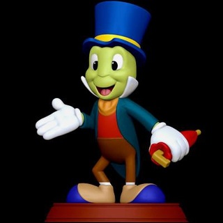 Jiminy criquet Pinocchio jouets idiots 3d print model - Mito3D