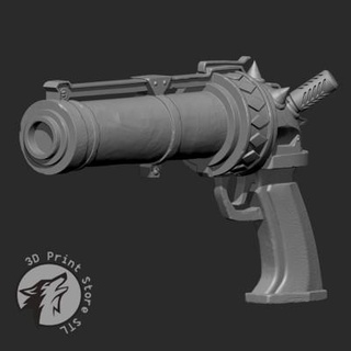 jinx pistol arcane - 3d print model 3dprintstorestl 3d print model - Mito3D