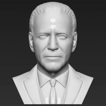 joe biden bust print ready 3d model here printing current size 5 cm height but you free scale it zip file contains obj stl created zbrushif have any questions please don't hesitate contact me respond asap encourage check my other celebrity models 3d print model - Mito3D
