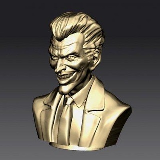 Joker Büste 3d drucken Modell Cheriloyet 3d print model - Mito3D