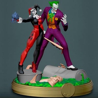 Joker Harley 3d drucken Modell 3dmodeldesigner 3d print model - Mito3D