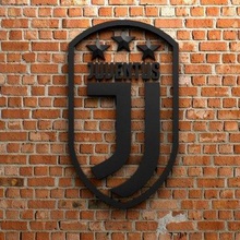 Juventus fc logo étoiles impression prêt 3d modèle 3d print model - Mito3D