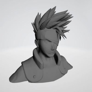 Kakashi Naruto büst 3dmodeldesigner 3d print model - Mito3D