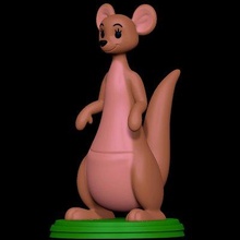 kanga Winnie pooh Yazdır hazır 3d model aptal oyuncaklar 3d print model - Mito3D