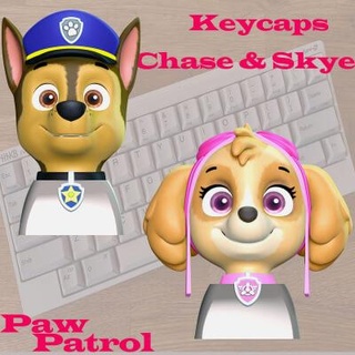keycap chase skye - paw patrol 3d print model lovemodel 3d print model - Mito3D