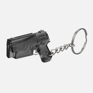 keychain 10mm pistol fallout - 3d print model makerlab 3d print model - Mito3D