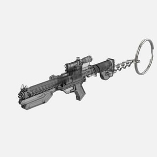 porte clés 11d blaster fusil étoile guerres 3d impression modèle makerlab 3d print model - Mito3D