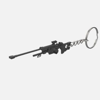 keychain overwatch ana sniper rifle - 3d print model makerlab 3d print model - Mito3D