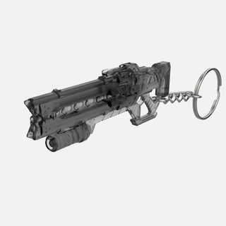 porte clés overwatch soldat 76 canon 3d impression modèle makerlab 3d print model - Mito3D