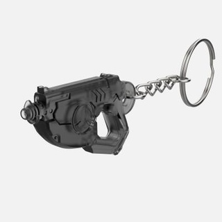 porte clés overwatch traceur blaster 3d impression modèle makerlab 3d print model - Mito3D