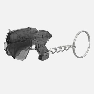 keychain snub pistol gears war - 3d print model makerlab 3d print model - Mito3D