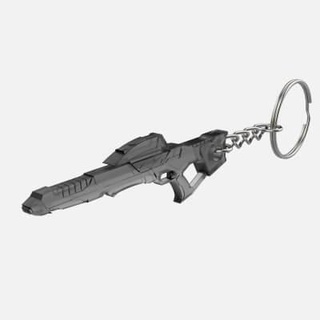 keychain type 3a phaser rifle star trek first contact - 3d print model makerlab 3d print model - Mito3D