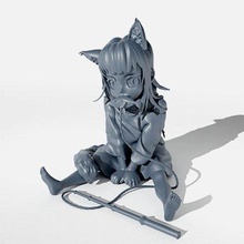kinako gato kawaii niña impresión Listo 3d modelo deathscythe124 3d print model - Mito3D