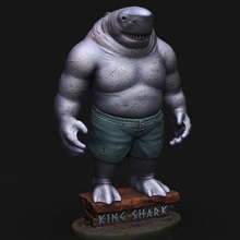 king shark - suicide squad dc comics print ready 3d model blackstar90 3d print model - Mito3D