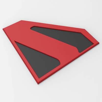 kingdom superman emblem print ready 3d model 3D print model - Mito3D