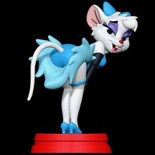 kitty mouse - great detective print ready 3d model sillytoys 3d print model - Mito3D