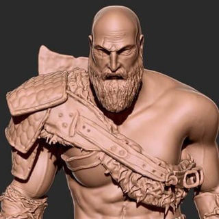 Kratos Deus guerra 3d impressão modelo ahrs12 3d print model - Mito3D