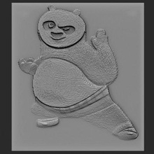 kung fu Panda soulagement impression prêt 3d modèle élitemodélisme 3d print model - Mito3D