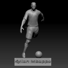 Kylian mbappe impression prêt 3d modèle élitemodélisme 3d print model - Mito3D
