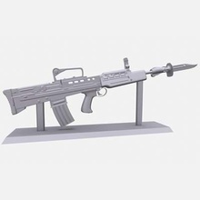 l85a2 baioneta britânica rifle de assalto estatueta prontos para impressão 3d do modelo britânico statuettebayonet fixedhighly detailedperfect o teste fidelidade sua impressora secretária ornamento 3d print model - Mito3D