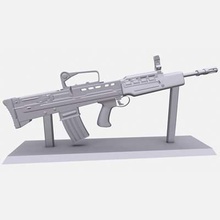 l85a2 british assault rifle statuette print ready 3d model statuettehighly detailedperfect testing fidelity your printer desk ornament 3d print model - Mito3D