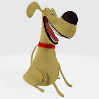 Labrador av köpeği karikatür 3d Yazdır model şafak yarası 3d print model - Mito3D
