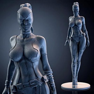 Hanım Deadpool 3d Yazdır model 3dmodeldesigner 3d print model - Mito3D