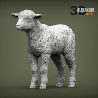 lamb 3d print model alexander3dart 3d print model - Mito3D