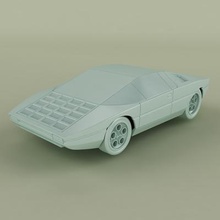 lamborghini bravo print ready 3d model 1974 concept 1 24 modellength 162mmwidth 78mmheight 44mmthere 7 separate objectsinertial skating wheelsfiles - stl file 8 files 6 each part assembly 3d print model - Mito3D