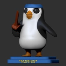 liga leyendas pingüino tft impresión Listo 3d modelo 3d print model - Mito3D