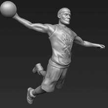 lebron james print ready 3d model here printing not scaled so you have adjust size want also mount printed figurine some kind base ensure proper standing zip file contains obj stl created zbrushif any questions please don't hesitate contact me respond asap encourage check my other celebrity models 3d print model - Mito3D