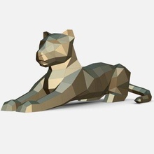 leopard - print ready 3d model lowpoly 3d print model - Mito3D