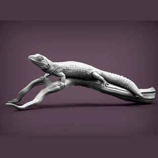 léopard gecko 3d impression modèle alexander3dart 3d print model - Mito3D
