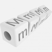 letters bracelet 0013 print ready 3d model 3d print model - Mito3D