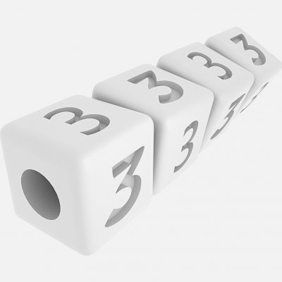 letras pulsera 3 0030 impresión Listo 3d modelo 3D print model - Mito3D