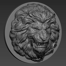 lion grin pendant - print ready 3d model guninnik81 3d print model - Mito3D