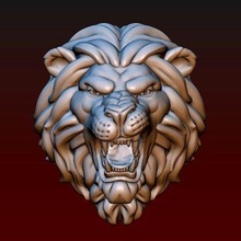 león cabeza impresión Listo 3d modelo alexkovalev 3d print model - Mito3D