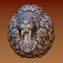 lion head - print ready 3d model alexkovalev 3d print model - Mito3D