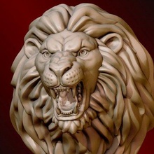 Lion tête impression prêt 3d modèle Alexkovalev 3d print model - Mito3D