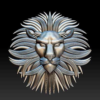 lion head - print ready 3d model explorer 3D print model - Mito3D