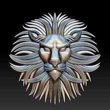 lion head - print ready 3d model explorer 3d print model - Mito3D