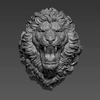 lion head angry - 3d print model guninnik81 3d print model - Mito3D