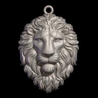 lion head pendant pililpchenko 3d print model - Mito3D