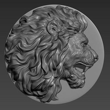 lion pendant - print ready 3d model guninnik81 3d print model - Mito3D