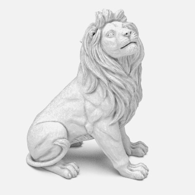 león estatua 3d impresión sanchiesp 3D print model - Mito3D