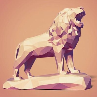 Lion statue octard 3d print model - Mito3D